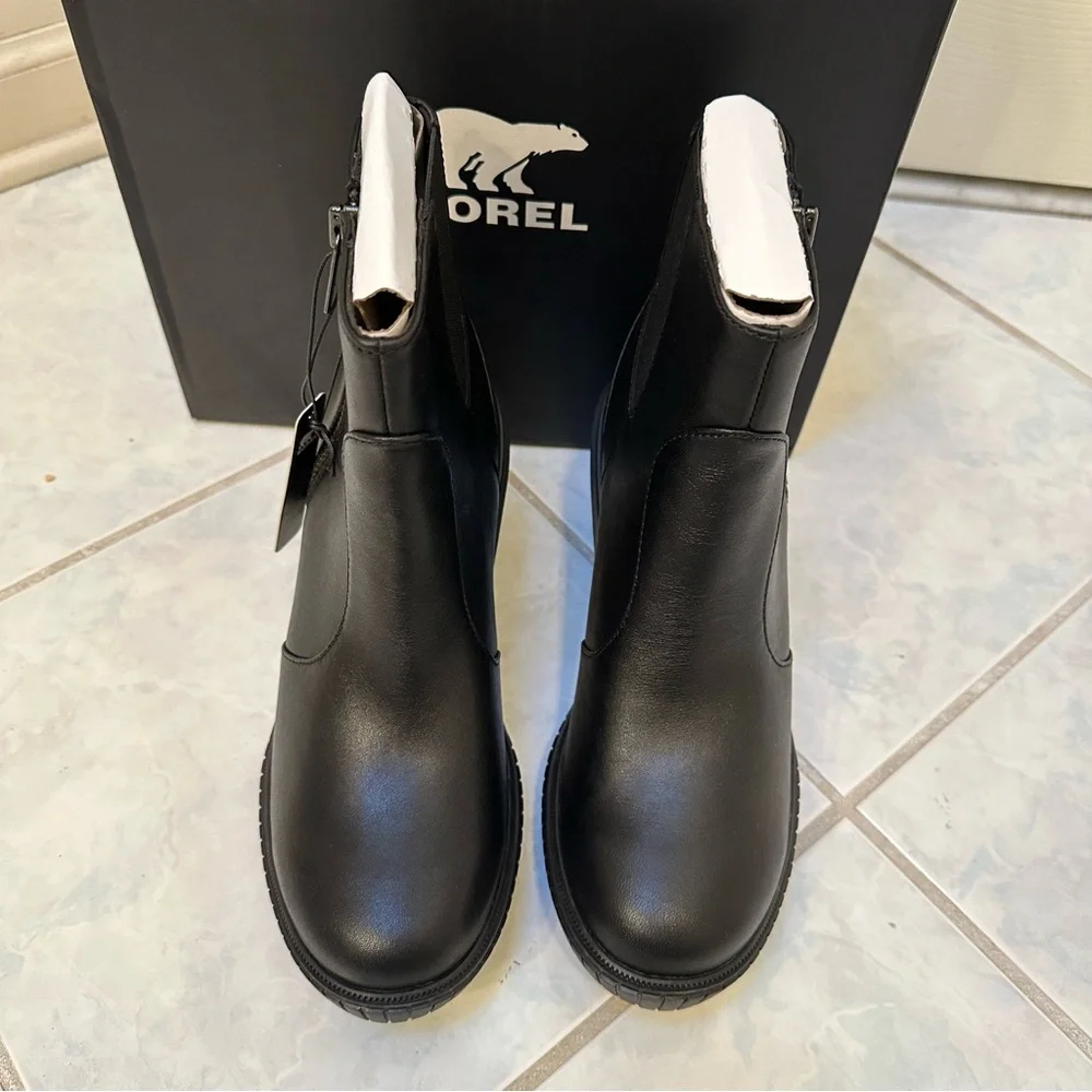 NWT Sorel ONA Ave Wedge Leather Ankle Boot Size 8.5